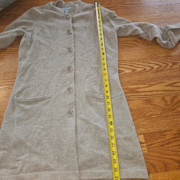 J. Mclaughlin 100% Cashmere Snap Down Lined Cardigan Sweater Size Small - Picture 3 of 7